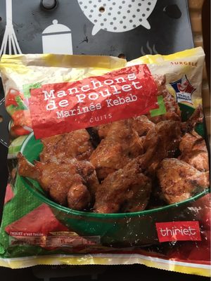 Manchons de poulet marinés kebab
