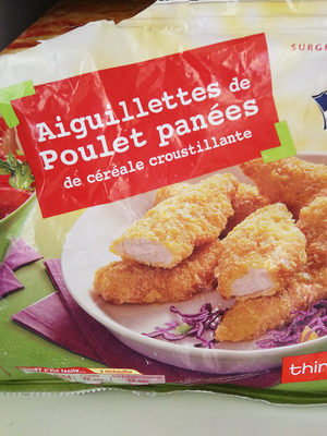 Aiguillettes de poulet panées, de céréale croustillante