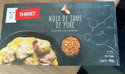 Noix de joue de porc cuisinées à la moutarde