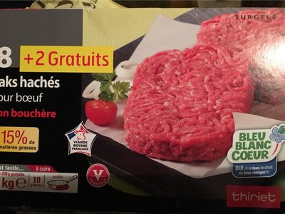 Steaks Hachés Pur Bœuf Façon Bouchère 15%