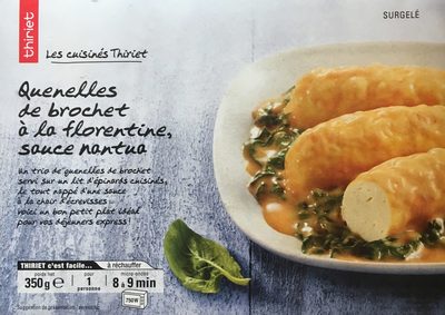 Quenelles de Brochet à la Florentine Sauce Nantua