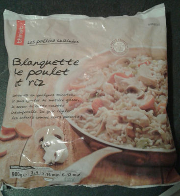 Blanquette de poulet et riz