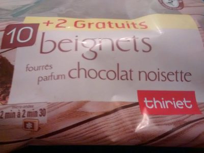 Beignets fourrés chocolat noisette