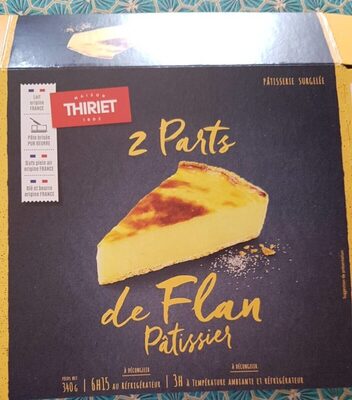 2 parts de Flan Pâtissier