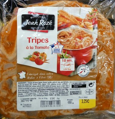 Tripes à La Tomate Jean Rozé