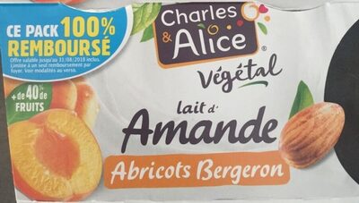 Dessert végétal Lait d'amande Abricot Bergeron