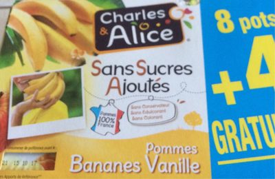 Compote Pommes Bananes Vanille