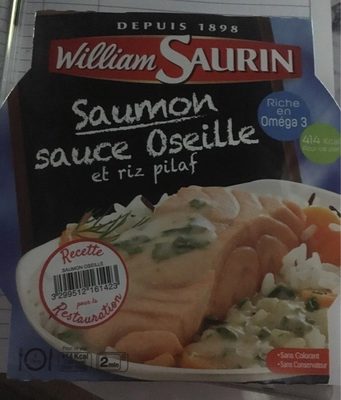 Saumon sauce oseille et riz pilaf