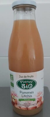 Jus de fruits pomme litchis