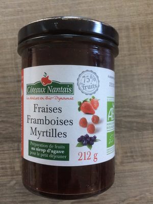 Confiture Fraise, Framboise, Myrtille