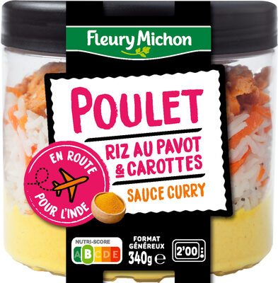 Poulet riz au pavot & carottes sauce curry