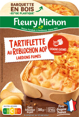 La tartiflette au Reblochon cuisinée aux petits oignons