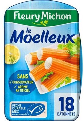 Le moelleux Bâtonnets de surimi saveur crabe x 18