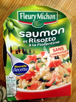 Saumon et risotto à la florentine