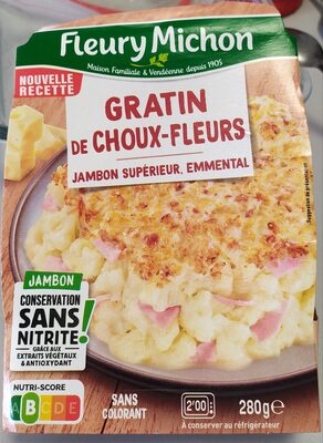 Gratin de Choux-Fleurs au Jambon & à l'emmental