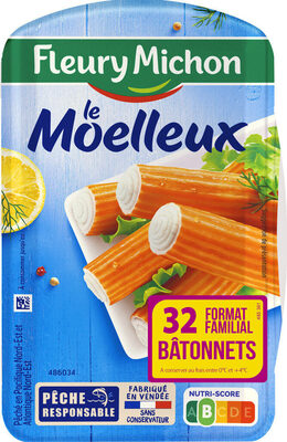 Bâtonnets de surimi moelleux