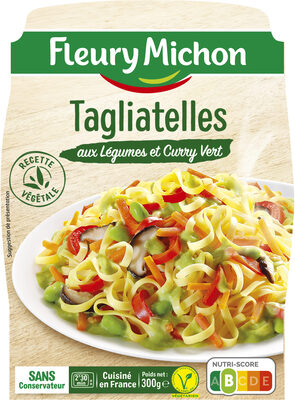 Tagliatelles aux Légumes et Curry Vert