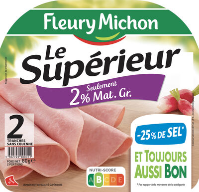 Le supérieur seulement 2% MG - 25% de sel* -2tr