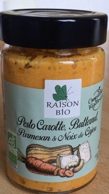 Pesto carotte, butternut, parmesan & noix de cajou
