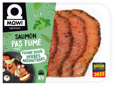 Saumon Pas fumé Poivre doux Herbes aromatiques