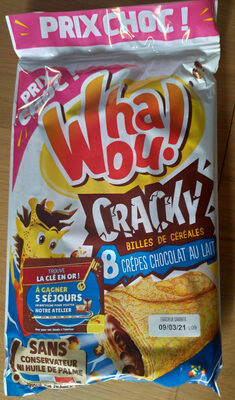 Cracky Billes de Céréales 8 Crêpes Chocolat au lait