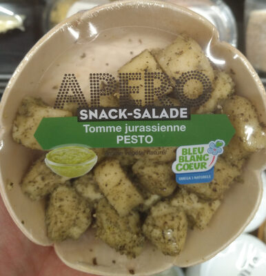 Apero snack salade tomme jurassienne pesto