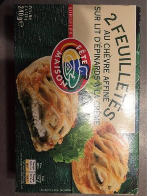 Feuilletés chèvre epinard