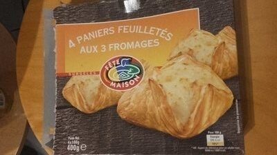 4 paniers feuilletės aux 3 fromages