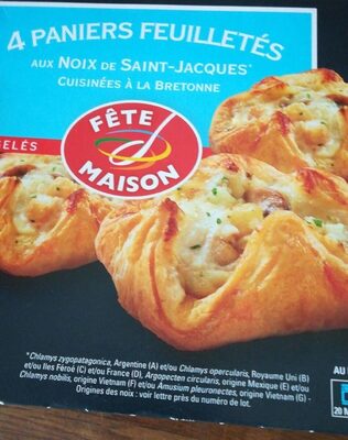 Paniers feuilletés noix St Jacques