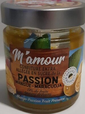 Confiture extra allégée en sucre Passion-Mangue-Maracudja