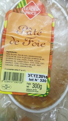 Pâte de foie de porc