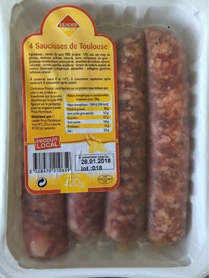 Saucisses de Toulouse COMIA, 4 pièces