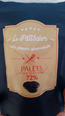 les plaisirs gourmands palets 72% chocolat noir