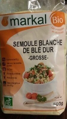Semoule blanche de blé dur grosse bio