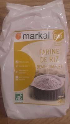 Farine de riz demi complet