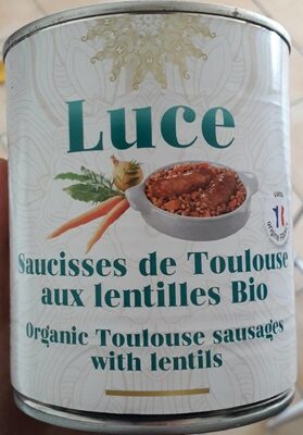 Saucisse de Toulouse aux lentilles bio