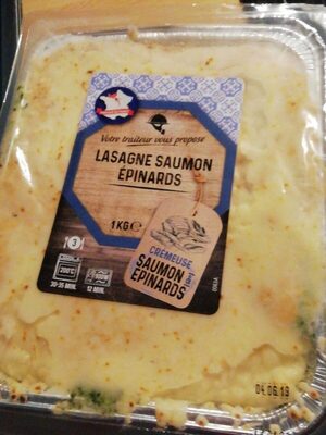 Lasagne épinards et saumon