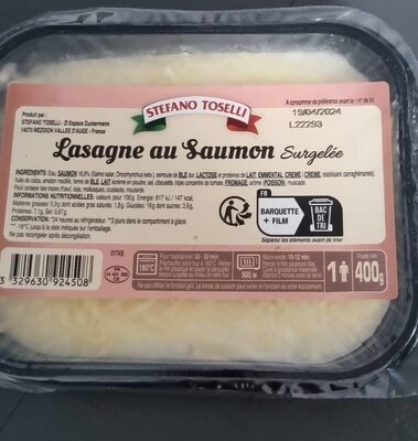 Lasagne au saumon surgelée