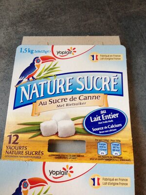 Yaourt nature sucré