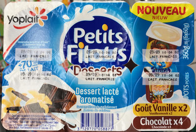Desserts lacté vanille chocolat