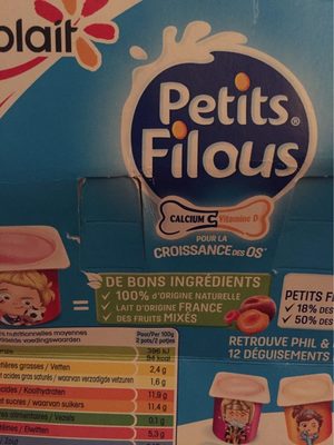 Petit filous Fruits mixés Pots