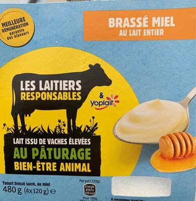 Yaourt brassé sucré, au miel