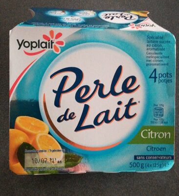 Spécialité laitière sucrée, au citron, aromatisée