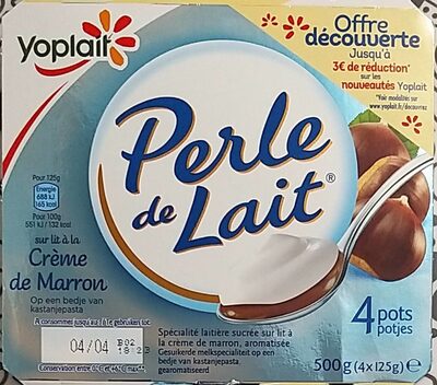 Perle de Lait sur lit à la Crème de Marron