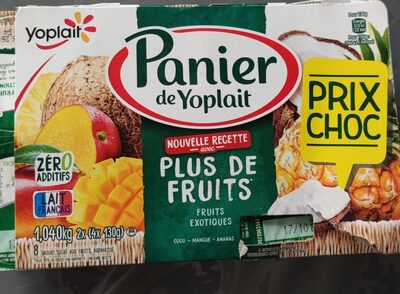 Panier de yoplait