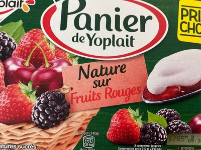 Panier de Yoplait Nature sur Fruits Rouges