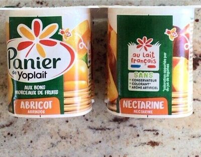 Panier de Yoplait Abricot Nectarine