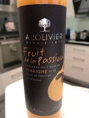 Vinaigre a base de fruit de la passion
