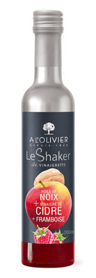 Le Shaker de Vinaigrette huile noix, vinaigre cidre, framboise