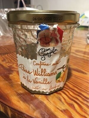 Confiture extra poire williams à la vanille